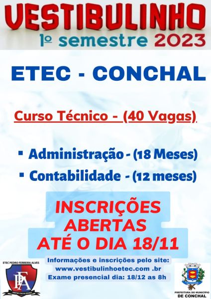 ETEC Fernandópolis abre inscrições para o 'vestibulinho 1º